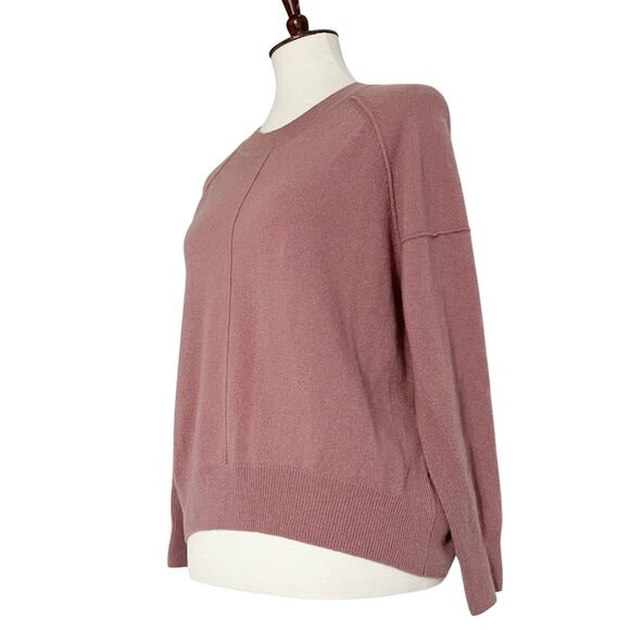 Design‎ History Women's Pink Drop Shoulder Pure Cashmere Sweater Size S - Picture 5 of 9